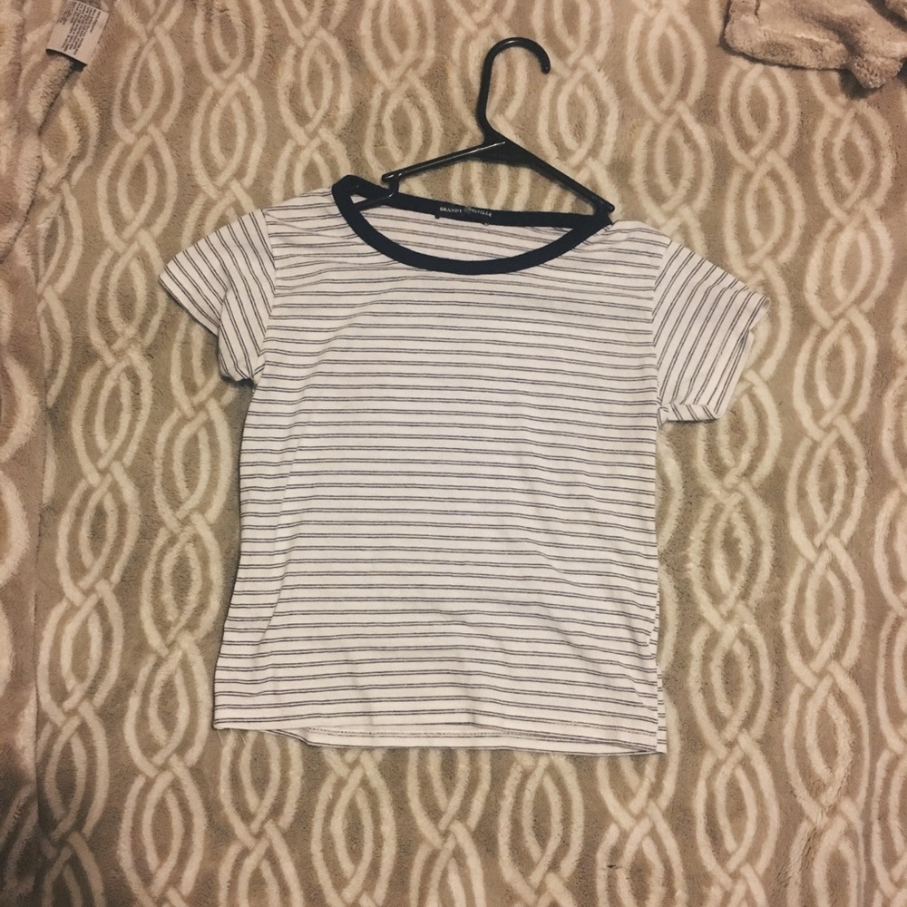 Brandy Melville Striped Crop Top NWOT
